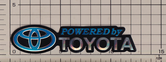 トヨタ パワードバイトヨタ ホログラム ステッカー TOYOTA sticker hologram POWERD by TOYOTA