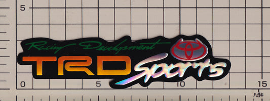 トヨタ TRD スポーツ パワードバイトヨタ ホログラム ステッカー タイプ２ TOYOTA sticker hologram POWERD by TOYOTA TRD type2