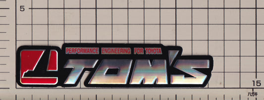トヨタ パフォーマンス エンジニアリング フォア トヨタ トムス ホログラム ステッカー パート１ TOYOTA sticker hologram PERFORMANCE ENGINEERING FOR TOYOTA TOM'S part1