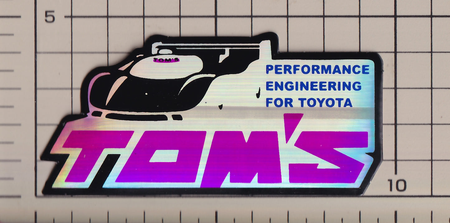 トヨタ パフォーマンス エンジニアリング フォア トヨタ  トムス ホログラム ステッカー パート２【special price ❣ 特別価格 】TOYOTA sticker hologram PERFORMANCE ENGINEERING FOR TOYOTA TOM'S part2