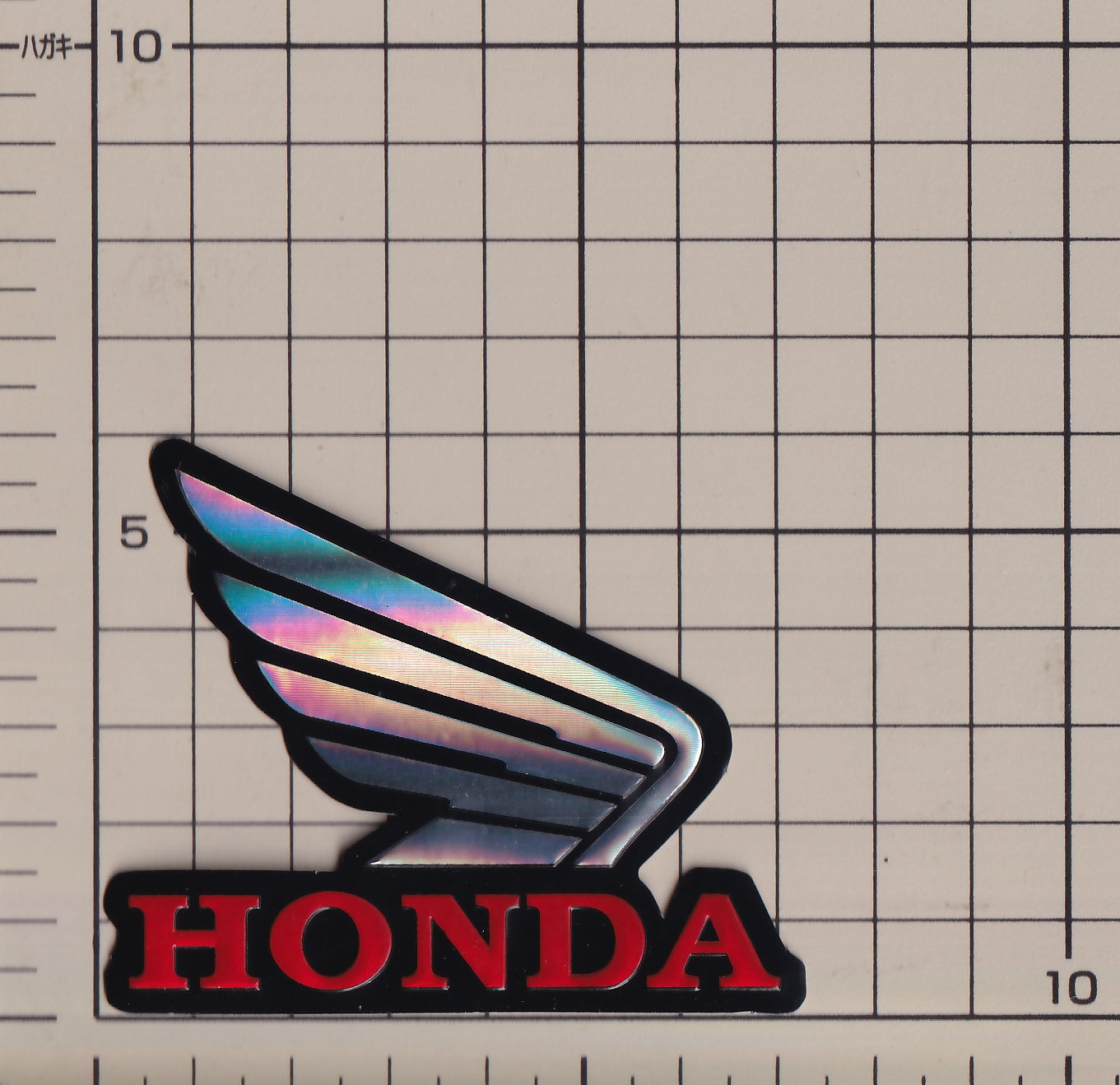 ホンダ ウィング ホログラム ステッカー 対称形あり HONDA sticker  hologram mirror image wing