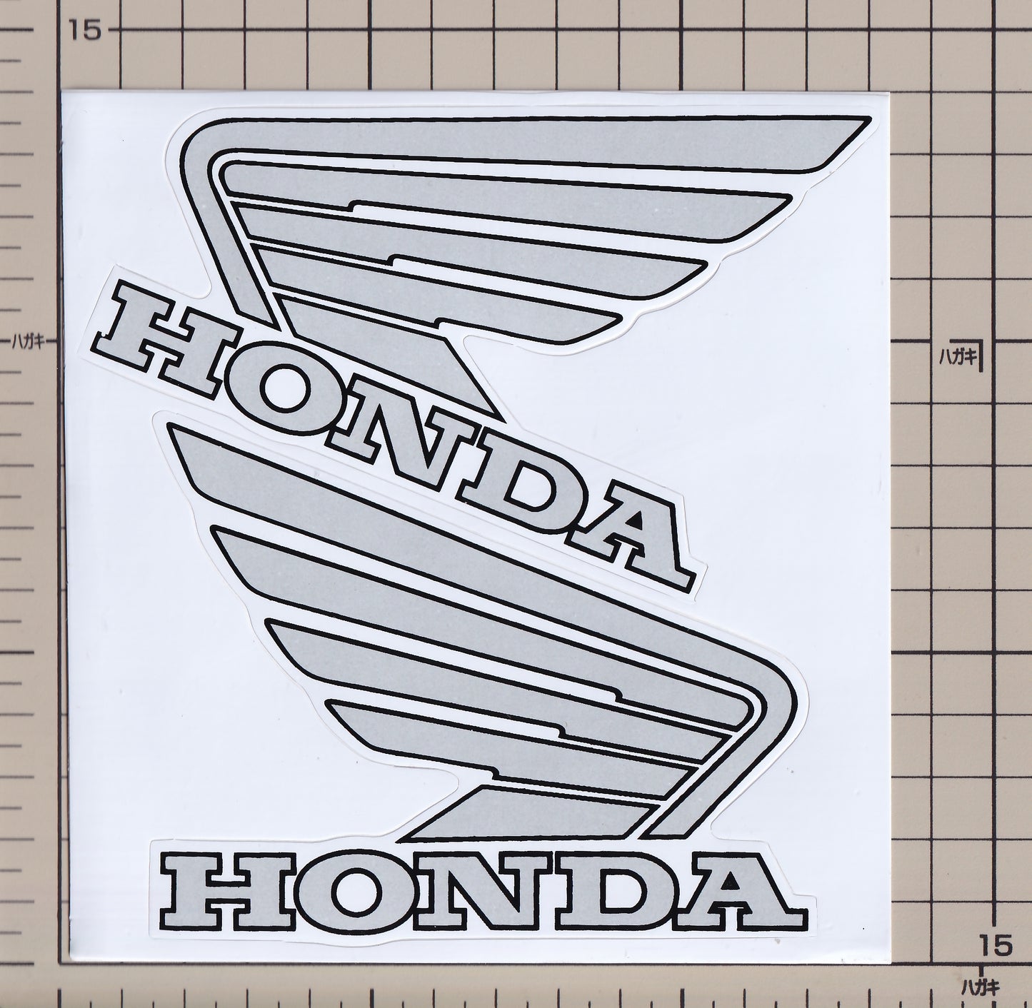 ホンダ 対称形 ウィング 大 ステッカー HONDA sticker large mirror image wing