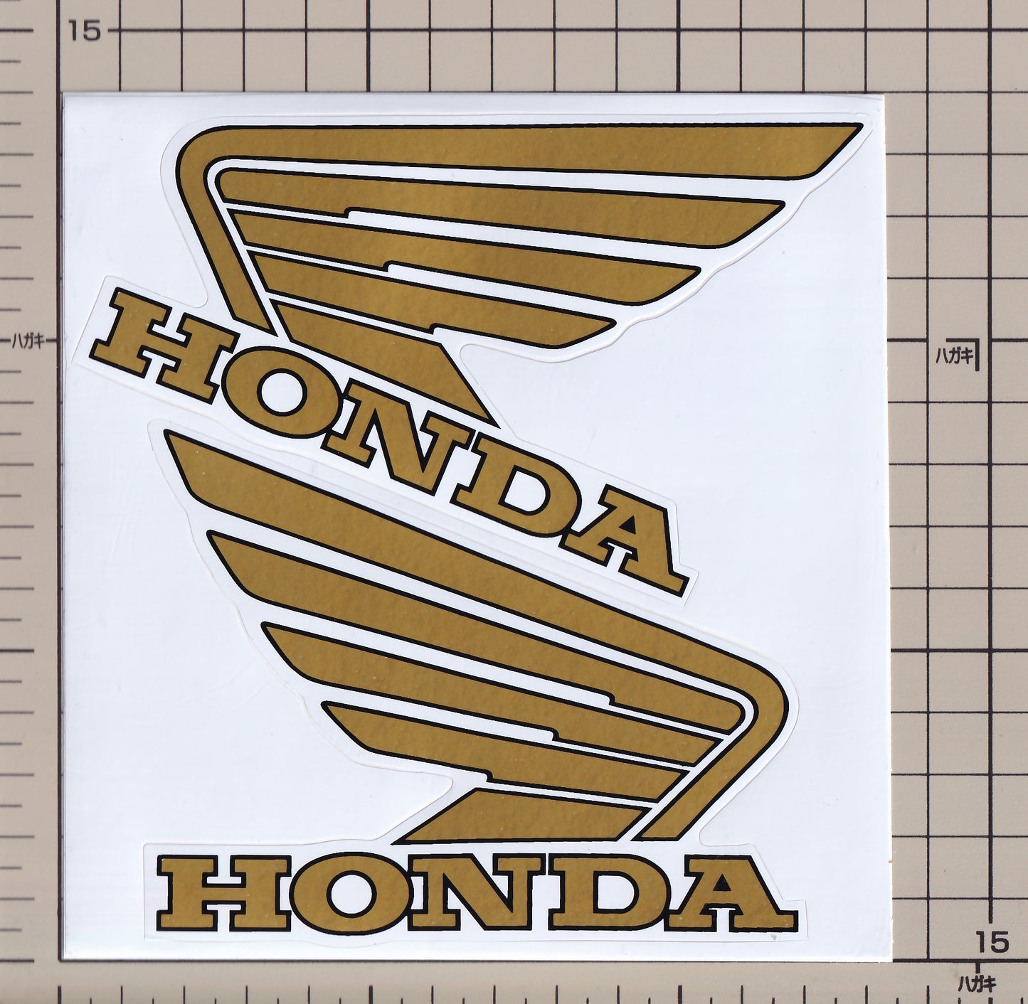 ホンダ 対称形 ウィング 大 ステッカー HONDA sticker large mirror image wing