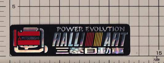 三菱 ラリーアート ホログラム スパンコール ステッカー MITSUBISHI RALLI ART  sticker hologram spangle