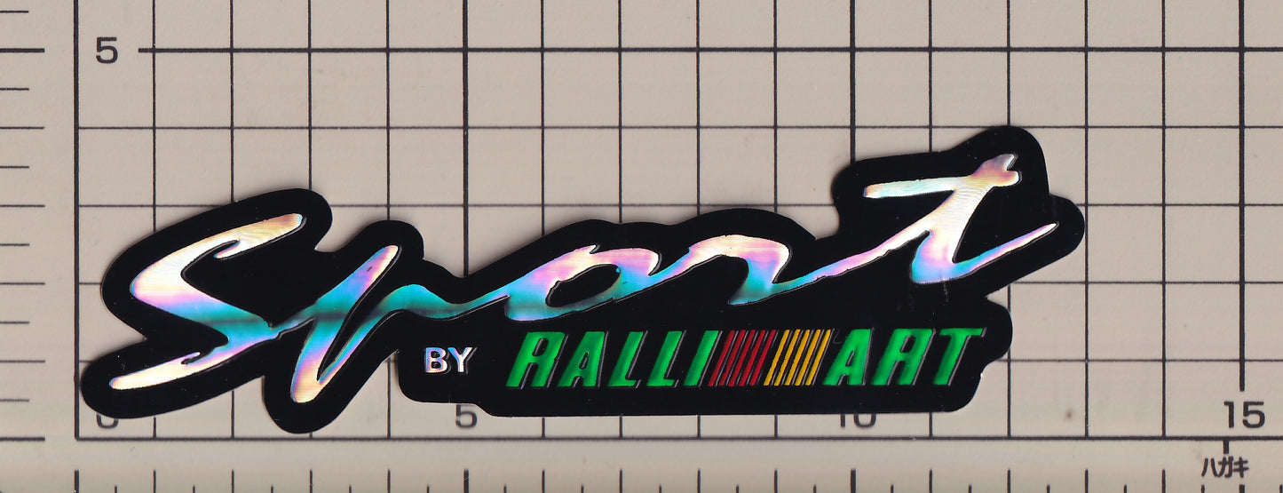 三菱 ラリーアート ホログラム スパンコール ステッカー MITSUBISHI RALLI ARTsticker hologram spangle