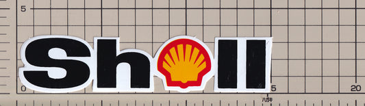 ガソリンスタンド シェル 小 ステッカー Shell gasoline station sticker small
