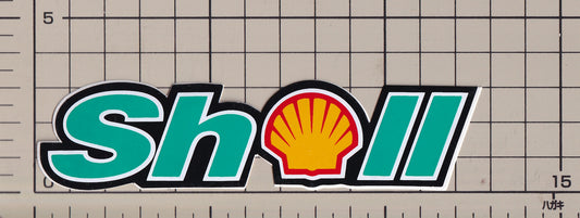 シェル ガソリンスタンド 蛍光 ステッカータイプ2 Shell  gasoline station  sticker  fluorescence type2