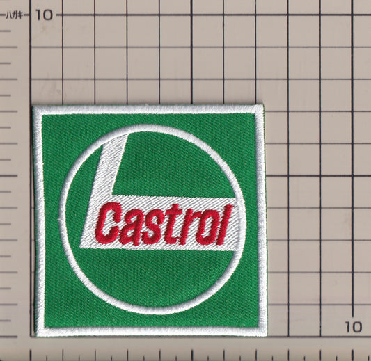 旧ロゴ カストロール アイロンパッチ アイロンワッペン Castrol  iron patch  old logo