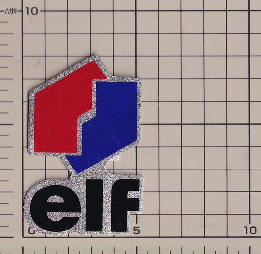 エルフ 旧ロゴ スパンコール ステッカー elf sticker old logo spangle